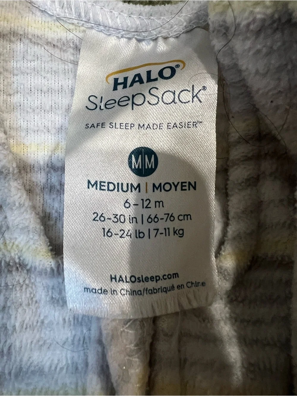 Halo Fleece Striped Sleep Sack